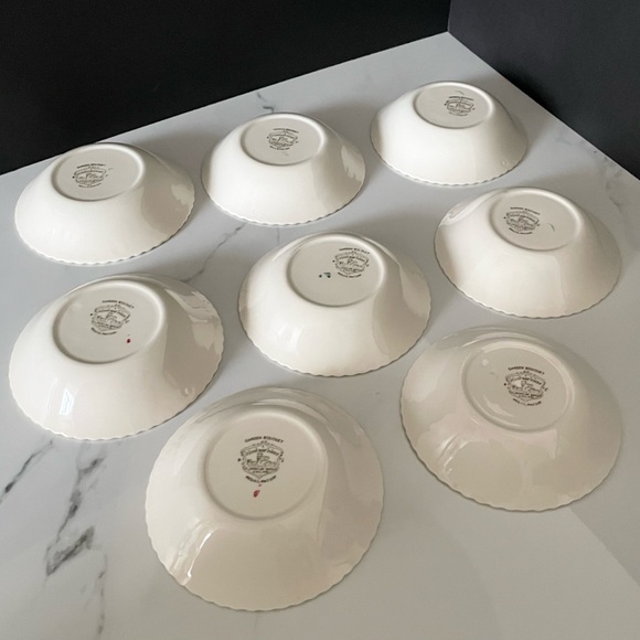 SET of 8 Dessert Berry Bowls - Garden Bouquet by Johnson Brothers - Picture 5 of 9